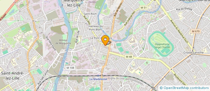 localisation de l'entreprise PARCS ACTUS à MARCQ-EN-BARŒUL