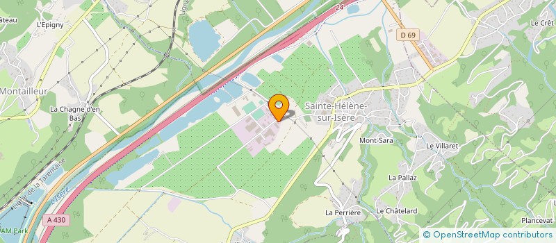 localisation de l'entreprise PARCS ET JARDINS  SAINTE-HELENE-SUR-ISERE