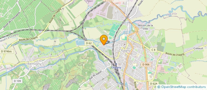 localisation de l'entreprise PARCS ET JARDINS BACHELET  CHAGNY