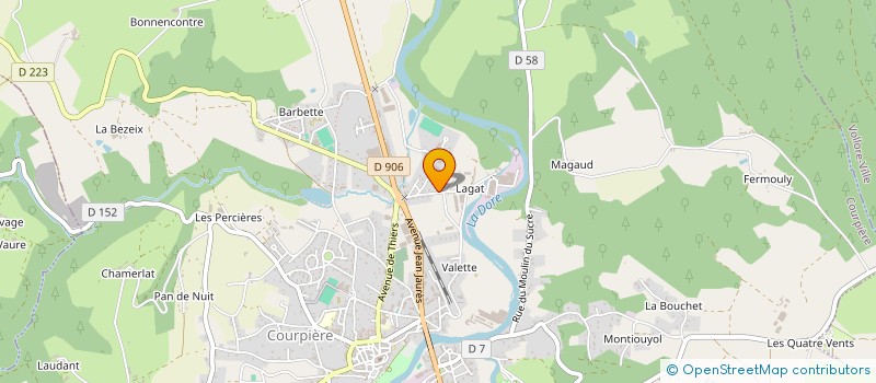 localisation de l'entreprise PARCS ET JARDINS CHALEIL CHILDERIC  COURPIERE