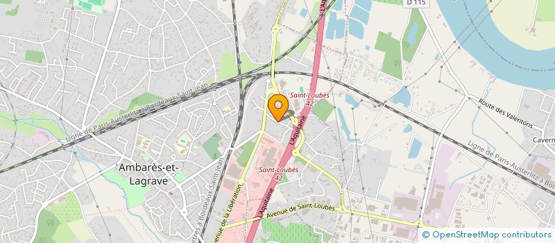 localisation de l'entreprise PARCS ET JARDINS CTCF à AMBARES-ET-LAGRAVE