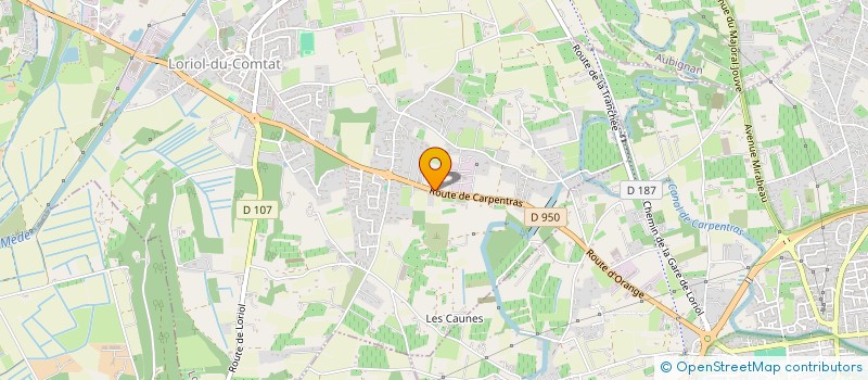 localisation de l'entreprise PARCS ET JARDINS DU COMTAT à LORIOL-DU-COMTAT