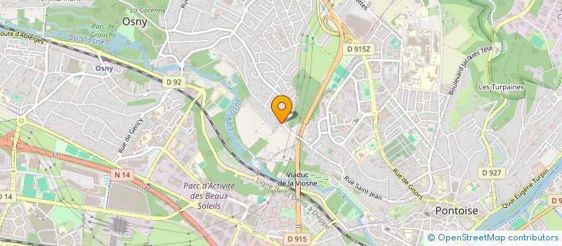 localisation de l'entreprise PARCS ET JARDINS MARCEL MAILLARD à OSNY