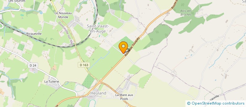 localisation de l'entreprise PARCS ET JARDINS SERVICES  SAINT-VAAST-EN-AUGE