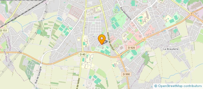 localisation de l'entreprise PARCS ET JARDINS SERVICES à CHATEAUROUX