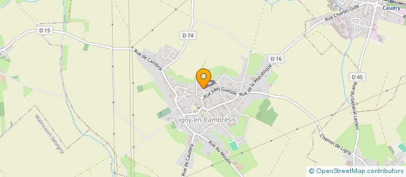 localisation de l'entreprise PARCS ET JARDINS VILAIN à LIGNY-EN-CAMBRESIS