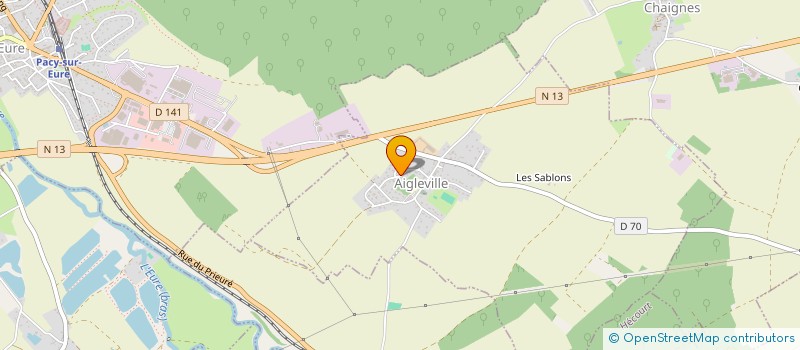 localisation de l'entreprise PARCYVAL  AIGLEVILLE