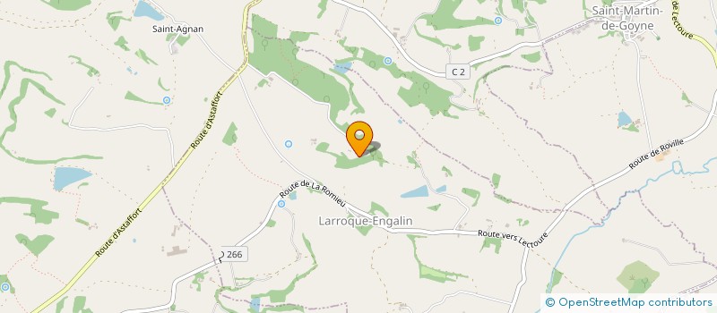 localisation de l'entreprise PARDES CHARPENTES  LARROQUE-ENGALIN