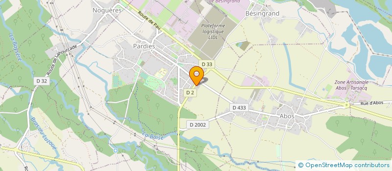 localisation de l'entreprise PARDIES AUTOMOBILE à PARDIES