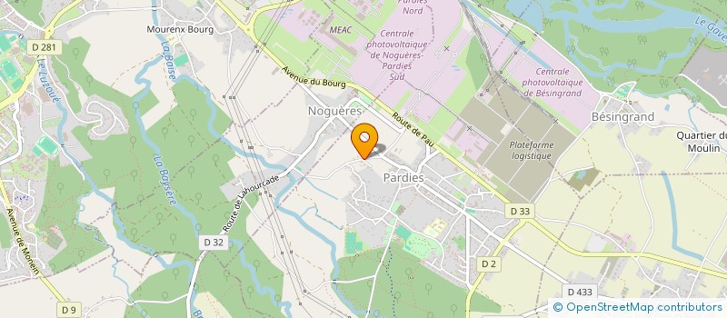 localisation de l'entreprise PARDIES ELEC à PARDIES