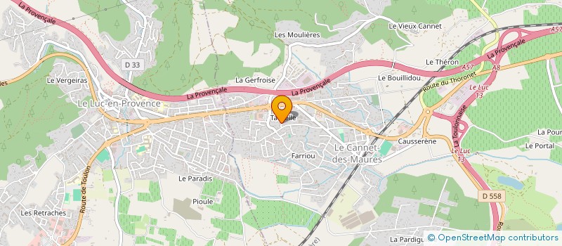 localisation de l'entreprise PARDIVERT  LE CANNET-DES-MAURES