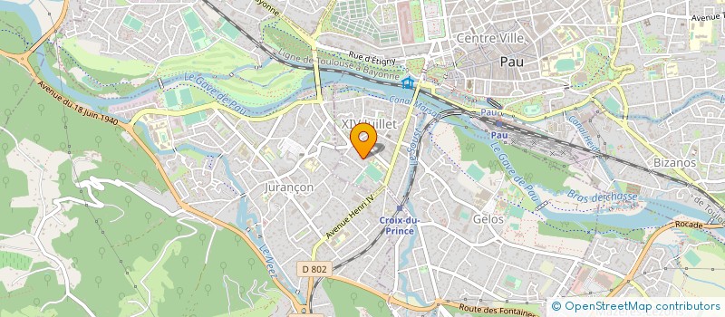 localisation de l'entreprise PARDO ET FILS à PAU