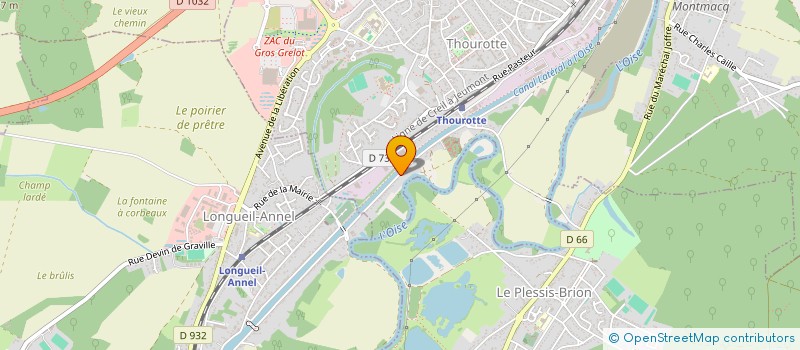 localisation de l'entreprise PARDON DE LA BATELLERIE  THOUROTTE