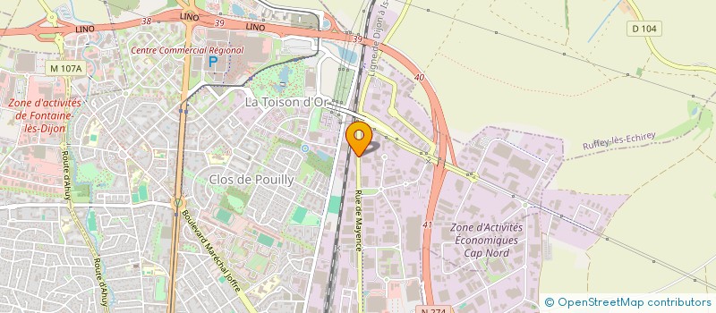 localisation de l'entreprise PARE BRISE 21  DIJON