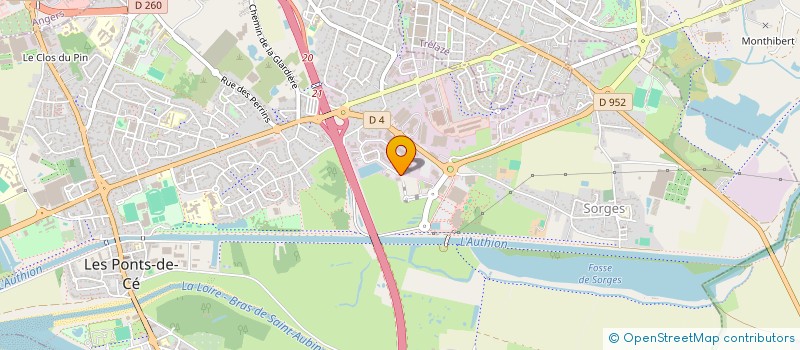 localisation de l'entreprise PARE BRISE ANGERS à LES PONTS-DE-CE