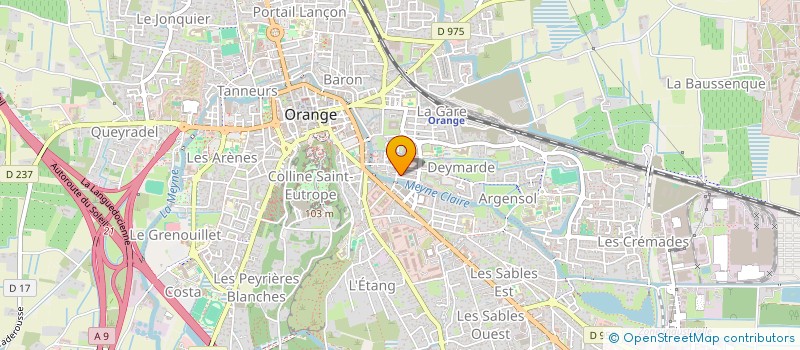 localisation de l'entreprise PARE-BRISE ARGENSOL  ORANGE