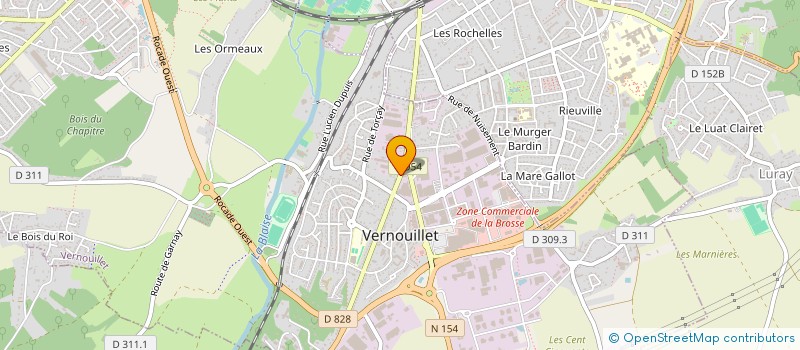 localisation de l'entreprise PARE-BRISE CORDERY à VERNOUILLET