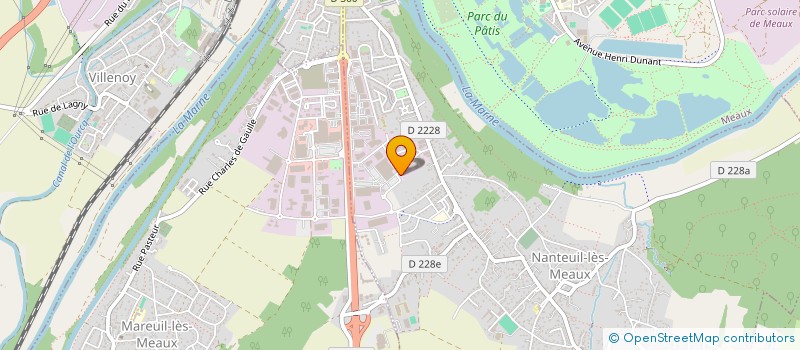 localisation de l'entreprise PARE BRISE DESIGN à NANTEUIL-LES-MEAUX