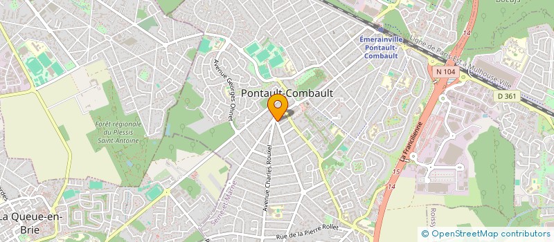 localisation de l'entreprise PARE BRISE ECO PONTAULT COMBAULT à PONTAULT-COMBAULT