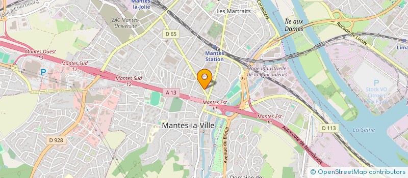 localisation de l'entreprise PARE BRISE FRANCILIEN  MANTES-LA-VILLE