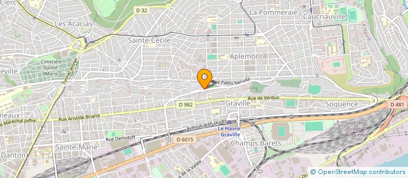 localisation de l'entreprise PARE BRISE GLACE à LE HAVRE