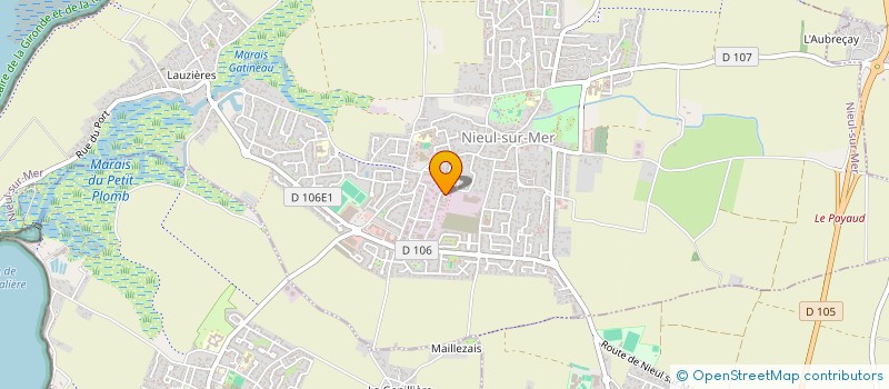 localisation de l'entreprise PARE BRISE LA ROCHELLE  NIEUL-SUR-MER