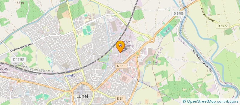 localisation de l'entreprise PARE-BRISE LUNEL  LUNEL