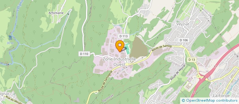 localisation de l'entreprise PARE BRISE OYONNAX à OYONNAX