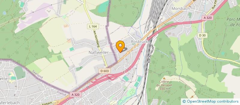 localisation de l'entreprise PARE BRISE SERVICE à ROSBRUCK