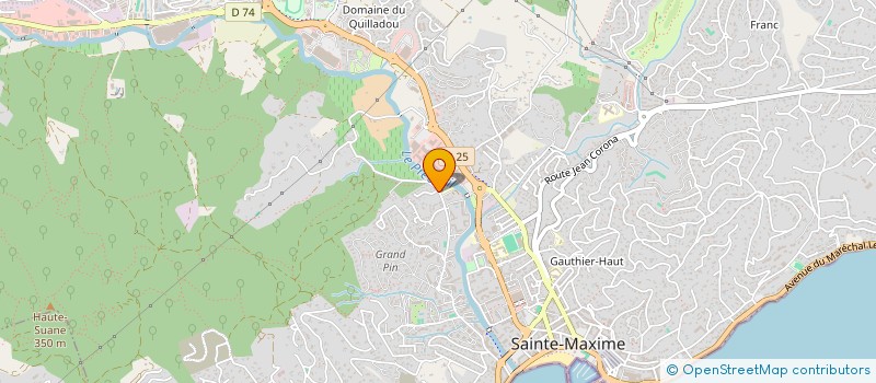 localisation de l'entreprise PAREAU à SAINTE-MAXIME