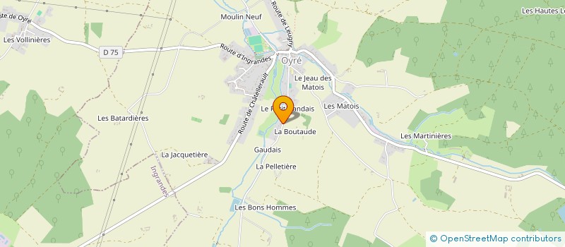 localisation de l'entreprise PAREBEL  OYRE