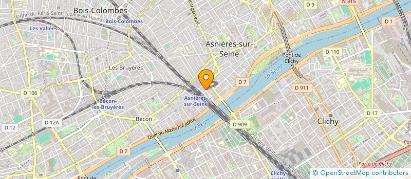 localisation de l'entreprise PAREDROZ  ASNIERES-SUR-SEINE