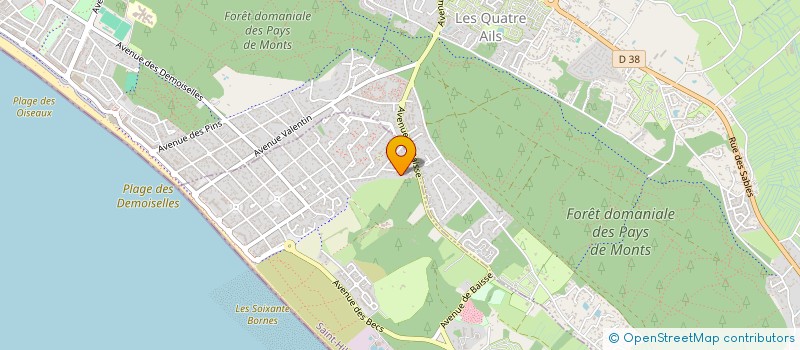 localisation de l'entreprise PAREES 21 à SAINT-HILAIRE-DE-RIEZ