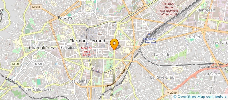 localisation de l'entreprise PAREF 10  CLERMONT-FERRAND