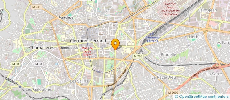 localisation de l'entreprise PAREF 3  CLERMONT-FERRAND