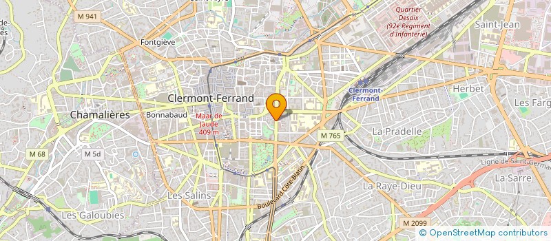 localisation de l'entreprise PAREF 8  CLERMONT-FERRAND