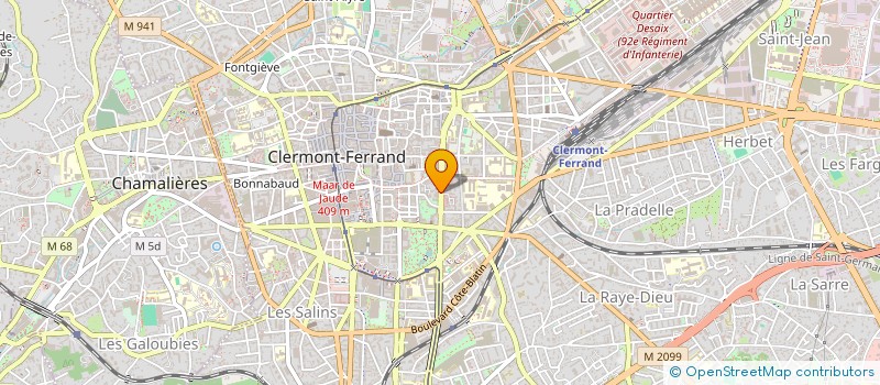 localisation de l'entreprise PAREF 9  CLERMONT-FERRAND