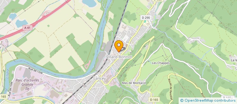 localisation de l'entreprise PARELEC SERVICES  VILLARD-BONNOT