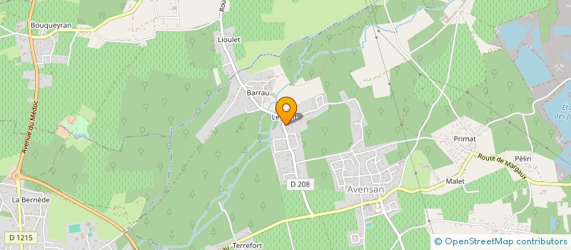 localisation de l'entreprise PARELU  AVENSAN