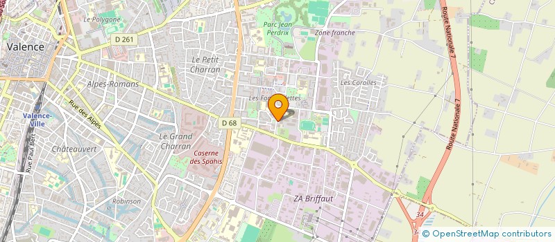 localisation de l'entreprise PARENATURE à VALENCE