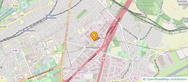 localisation de l'entreprise PARENGE - COMPAGNIE PARISIENNE D'ENTREPRISES GENERALES à ANTONY