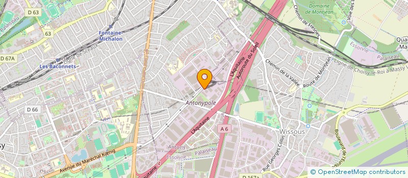 localisation de l'entreprise PARENGE / TERIDEAL CD92 RD906 CLAMART à ANTONY