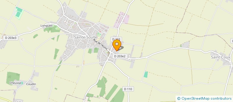 localisation de l'entreprise PARENSOL  SAINTE-SOULLE