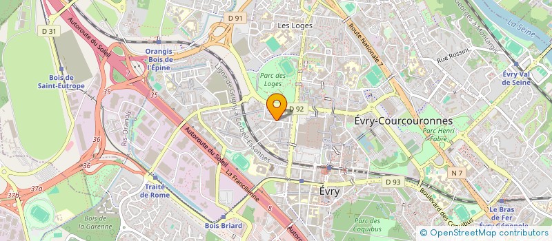 localisation de l'entreprise PARENT'AISE  EVRY-COURCOURONNES