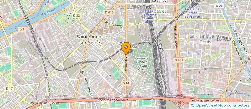 localisation de l'entreprise PARENT'AISE OUVERTE à SAINT-OUEN-SUR-SEINE
