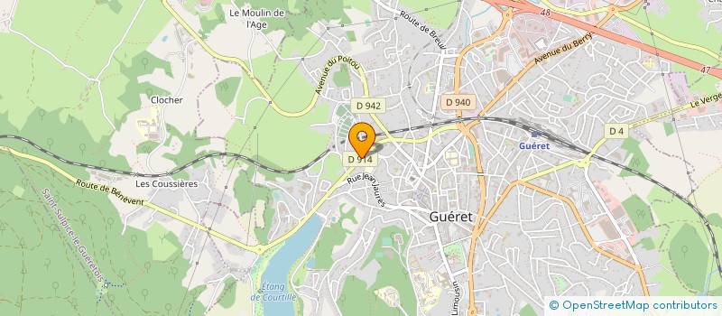 localisation de l'entreprise PARENT AMIS EC DEPART MUSIQUE à GUERET