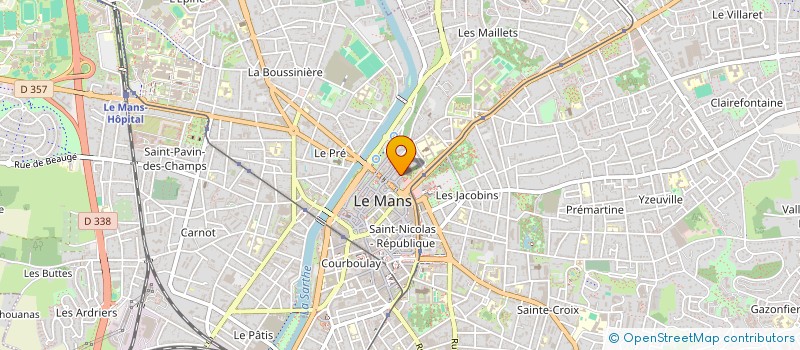 localisation de l'entreprise PARENT ANIMAT AUMON CATHO ENS PUB LYC  LE MANS