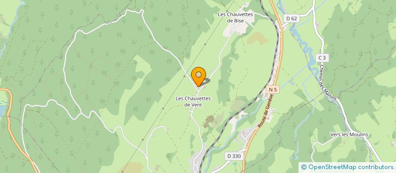 localisation de l'entreprise PARENT CHAUFFAGE  LA CHAUMUSSE