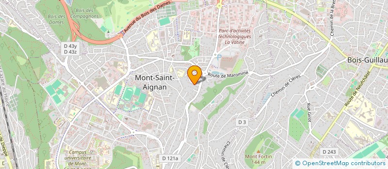 localisation de l'entreprise PARENT & CO  MONT-SAINT-AIGNAN