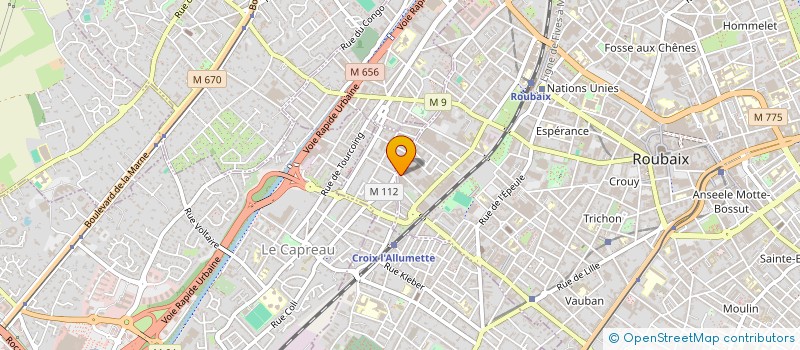 localisation de l'entreprise PARENT DELATTRE & CIE  ROUBAIX